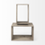 Set of Two Brown Solid and Manufactured Wood Two Tier Floating Bookcase