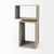 Set of Two Brown Solid and Manufactured Wood Two Tier Floating Bookcase