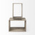 Set of Two Brown Solid and Manufactured Wood Two Tier Floating Bookcase