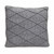20" Gray Cotton Throw Pillow