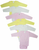 Bambini Girls Pastel Long Sleeve Onezie Variety Pack