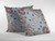 18" Gray Bird Zippered Double Sided Suede Throw Pillow