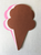 Small Neapolitan Ice Cream Cone Tri- Color Creative Cut-Outs