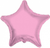 Baby Pink Star Mylar Balloon