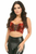 Lavish Metallic Lace-Up Short Bustier Top
