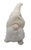28" White Fabric Christmas Standing Gnome Tabletop Sculpture