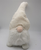 28" White Fabric Christmas Standing Gnome Tabletop Sculpture