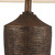 Fantastic Rustic Ribbed Bronze Table Lamp