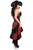 Top Drawer 4 PC Black/Red Premium Pirate Corset Costume