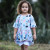 AnnLoren Little & Big Girls Seashell  3/4 Angel Sleeve Cotton Knit Shirt