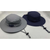 Island Bum Bora Hat - Blue/Grey w/old world flag inside