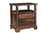27" Dark Brown Solid Wood Two Drawer Nightstand