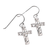 Earrings Box Cross/Vine Silver-Plated