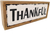 Thankful Enamel Surface Decorative Shelf Sitter Inspirational Wood Block Sign Table Top Decor Plaque 10 x 2 x 3.75 inches (Natural Wood- Thankful)