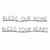 Bless Home and Heart (Set of 4) 20.25"L x 2.25"H, 21"L x 2.25"H Metal