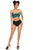 Lavish Holo Lace-Up Short Bustier Top