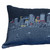 Homeroots Home Decor Dallas Nighttime Skyline Lumbar Decorative Pillow, Black, 35 Inches