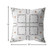 18” White Floral Suede Zippered Throw Pillow