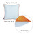 Set of Two 18" Orange and Ivory Pumpkin Spice Throw Pillow Covers