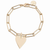 HELENA & LARGE RECTANGLE LINK CHAIN BRACELET
