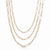 Triple Small Multi Link Chain Necklace