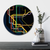 Courtside Market Subway Graphic-Abstract Line Circular Wood Decor