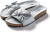 Roxoni Women Comfort Sandals Ribbon Bow Top EVA Flat Slides Footbed Suede with Arch Support Non-Slip