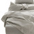 Four Piece Light Gray Linen King Sheet Set