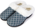 Roxoni Womens Cozy Memory Foam Slippers, Fuzzy Warm Faux Fur, Indoor Outdoor Rubber Sole
