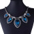 BeYOUtiful Crystal And Antique Silver Style Statement Necklace