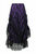 Lace Overlay Ruched Bustle Skirt