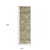 2' X 8' Grey And Ivory Geometric Power Loom Stain Resistant Runner Rug