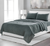 Four Piece Slate Gray Linen Sheet Set