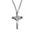 Nk-Lg Pwtr Modern Crucifix