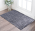 2' X 3' Blue and Ivory Abstract Hand Woven Area Rug