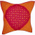 Bandhini Print Cotton Cushion Cover Design Floral Pattern Home Accent Furnishing - 16" x 16"