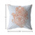 16” Blue Orange Hamsa Suede Zippered Throw Pillow