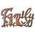 Painted Copper Family with 2 Owls