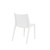 Set of Two White Heavy Duty Plastic Outdoor Stacking Dining Chairs