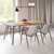Set of Two Beige and Brown Upholstered Faux Leather Dining Arm Chairs
