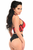 Lavish Mesh Underwire Cincher with Built In Halter Top