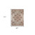 4' x 6' Beige Medallion Power Loom Area Rug With Fringe