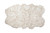 4' X 6' Ombre Tan Faux Fur Washable Non Skid Area Rug
