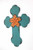 1 X 15.75 X 23.75 Blue Rustic Cross Wooden - Wall Decor