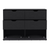 42" Black Four Drawer Double Dresser