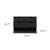 42" Black Four Drawer Double Dresser