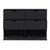 42" Black Four Drawer Double Dresser