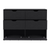 42" Black Four Drawer Double Dresser
