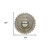 44" Antiqued Gold Sunburst Wood and Metal Framed Accent Mirror