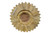 44" Antiqued Gold Sunburst Wood and Metal Framed Accent Mirror